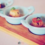 Pan-fried scallops with lime & coriander